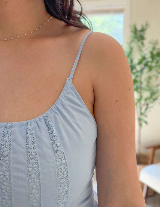 Sky Bloom Maxi Dress