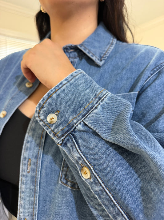 Denim Button Down Shirt