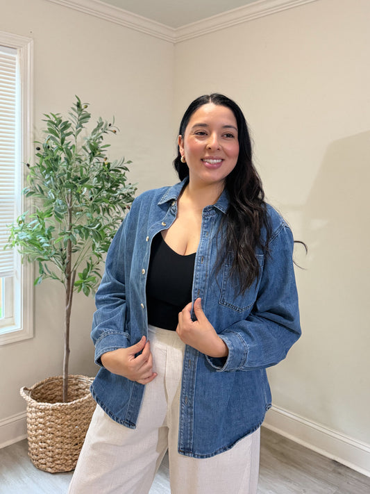 Denim Button Down Shirt