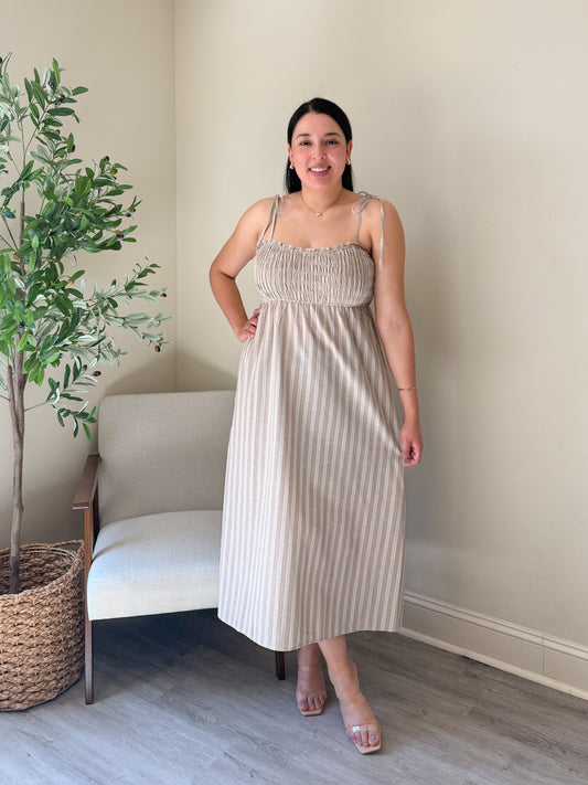 Gentle Lines Midi Dress