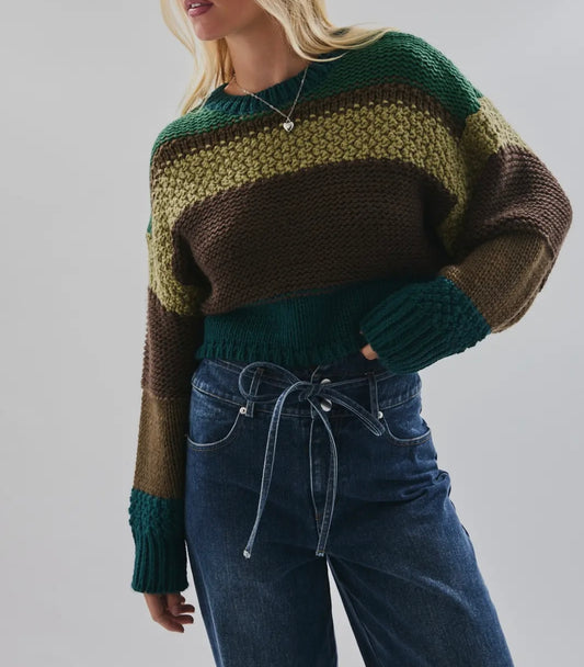 The Meadow Stripe Knit Sweater