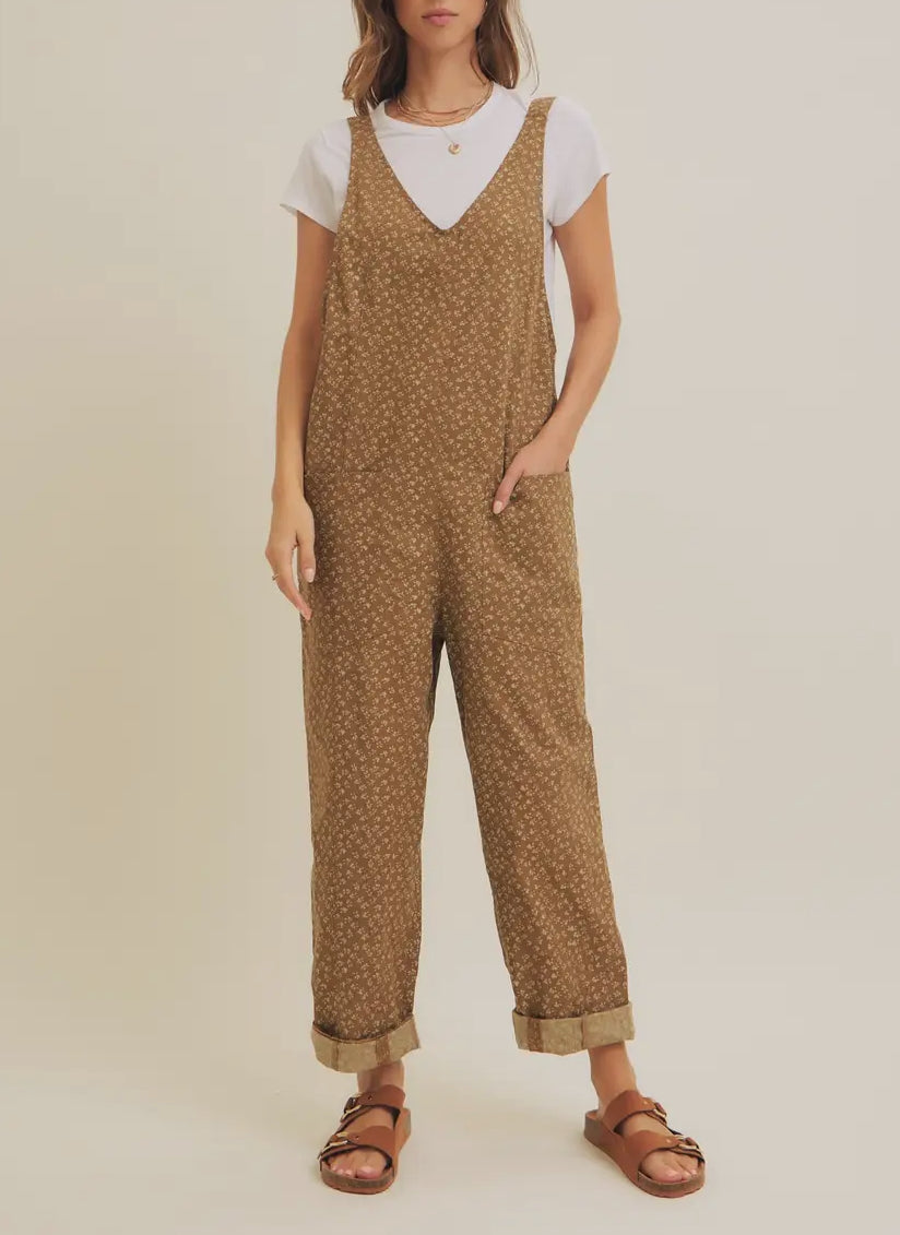 Floral Relaxed Fit Jumpsuit
