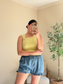 Everyday Denim Ruffle Shorts