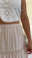 Sandstone Tiered Maxi Skirt