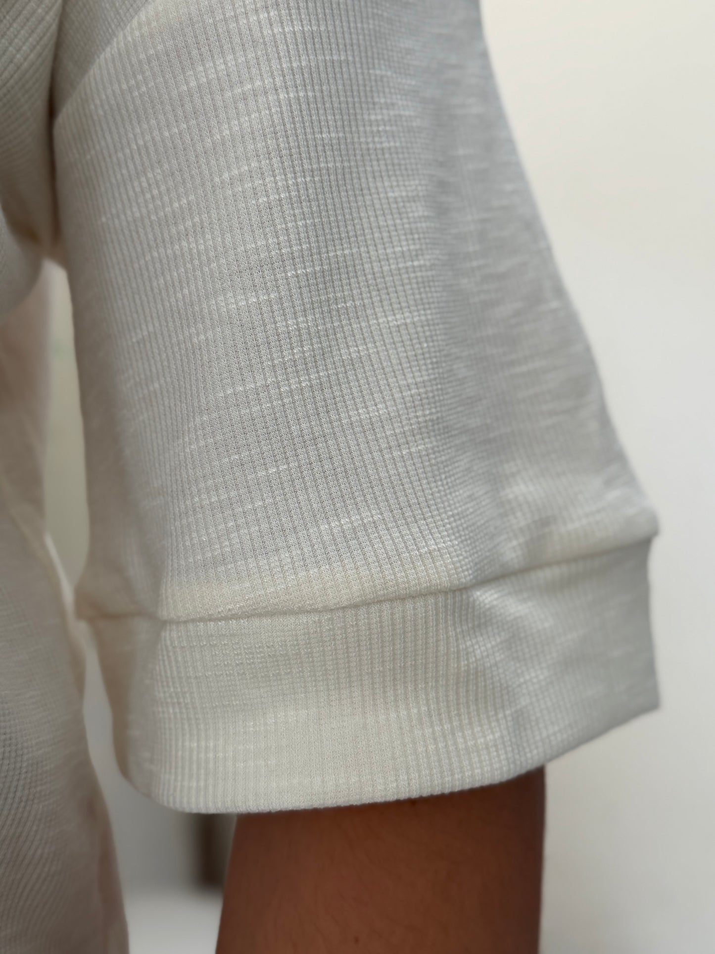 Ivory Boxy Knit Top
