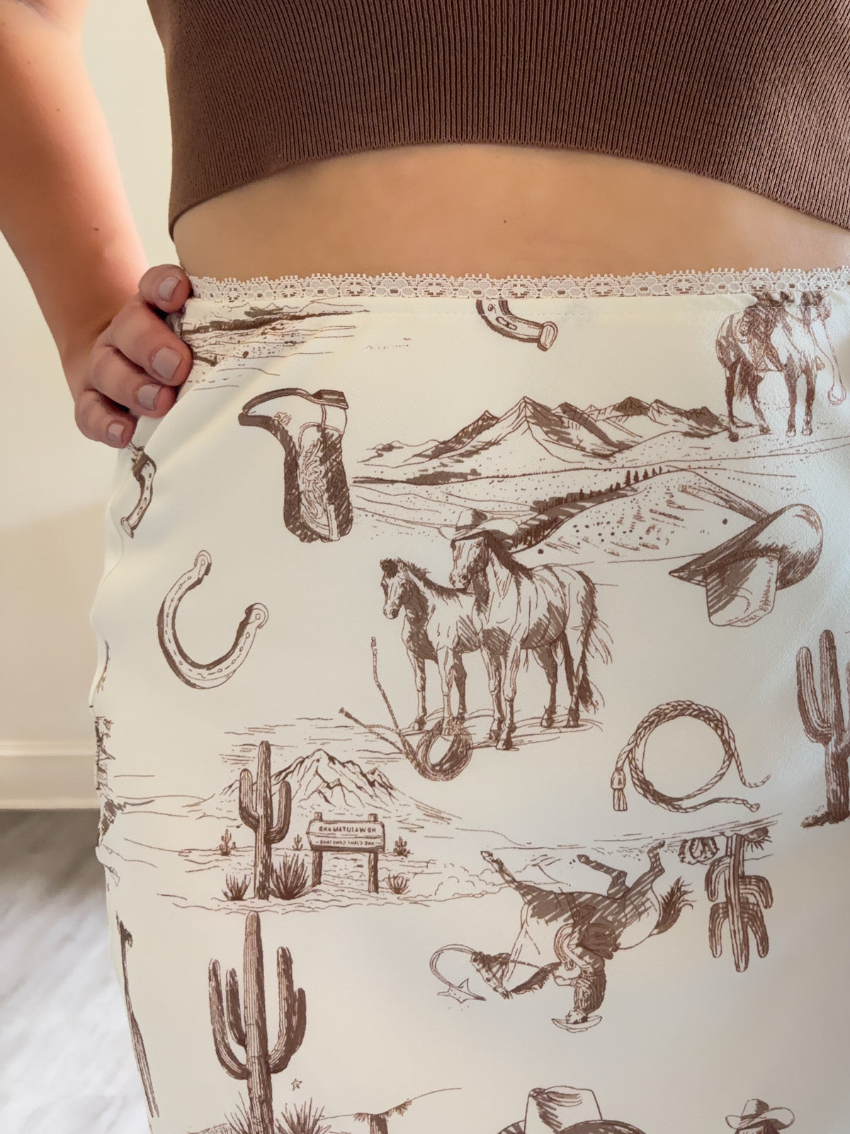 Desert Sketch Maxi Skirt