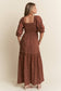 Rustic Bloom Maxi Dress
