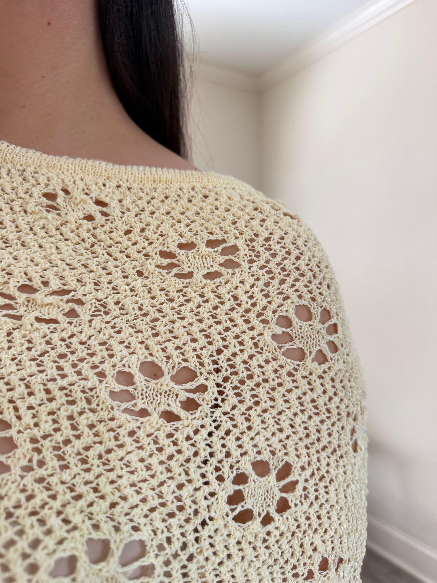Daisy Meadow Crochet Poncho