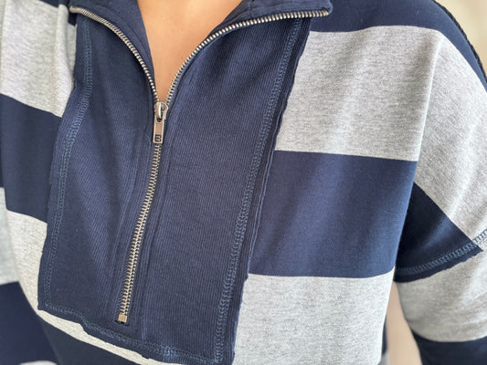The Navy Chill Half-Zip Set