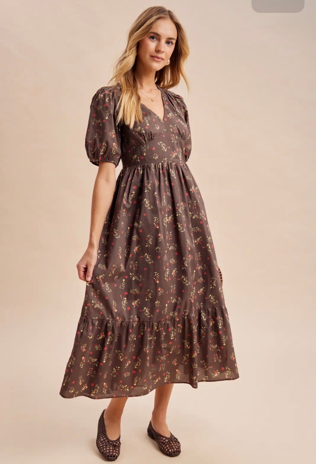 Cotton Floral Maxi Dress