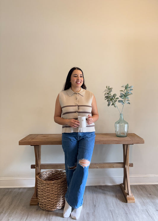 Button-Down Sweater Vest