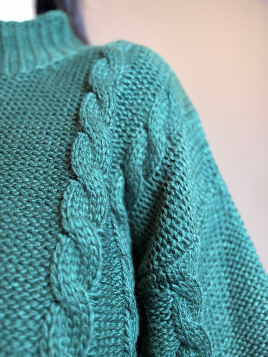The Evergreen Cable Knit Sweater