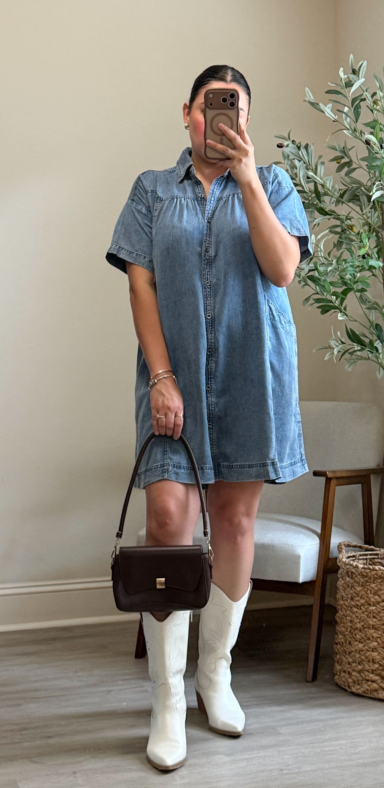 Denim Shirt Dress
