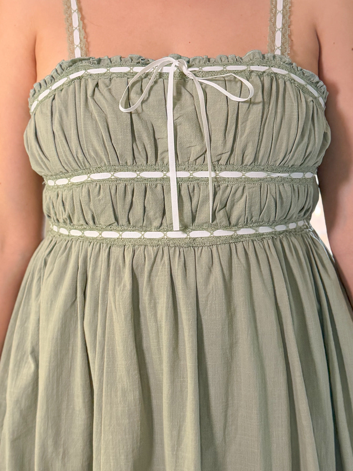 Olive Lace Maxi