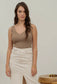 Ribbed V-Neck Sleeveless Tank