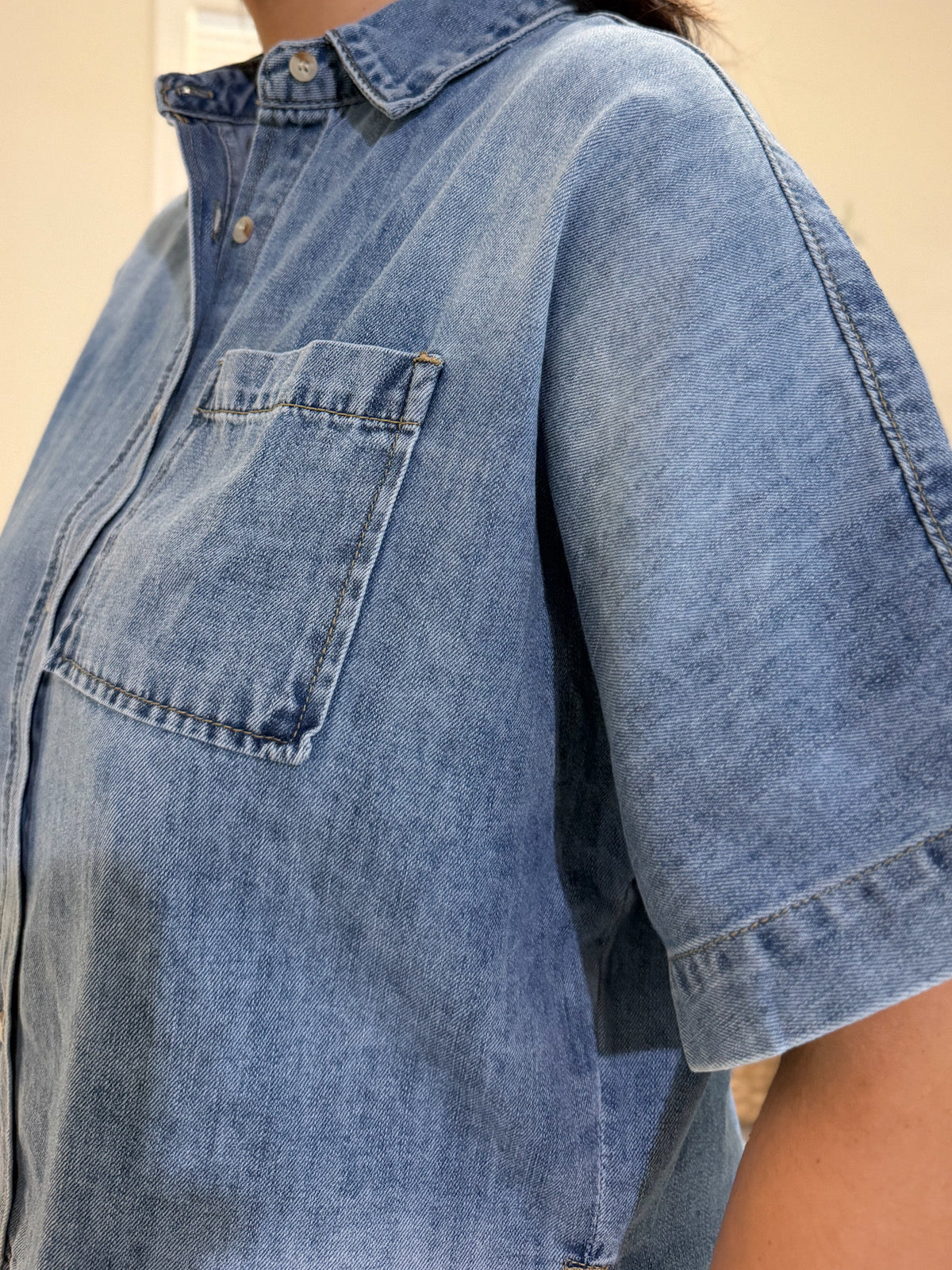 Denim Boxy Shirt