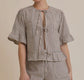 Seaside Stripe Tie-Top