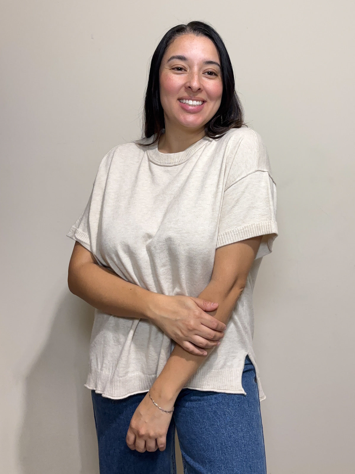 The Oatmeal Knit Tee