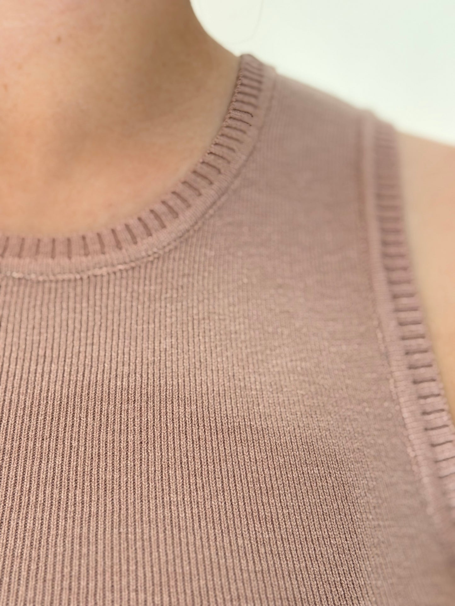 Cropped Tank Knit Top