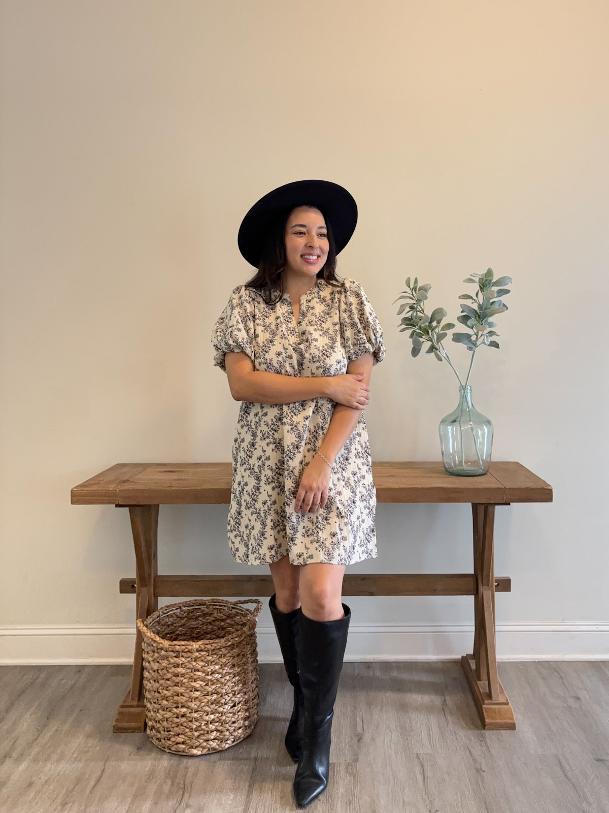 Bloom & Stroll Puff Sleeve Dress