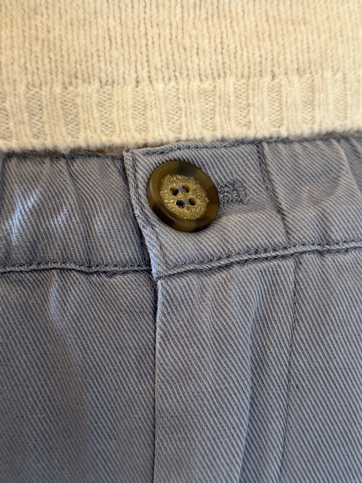 Dusty Blue Barrel Pants