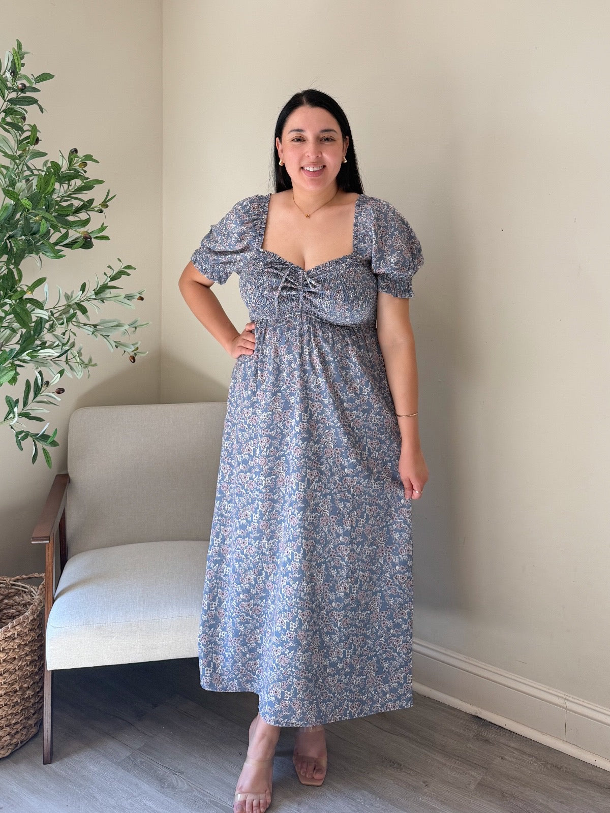 Bluebell Whisper Midi Dress