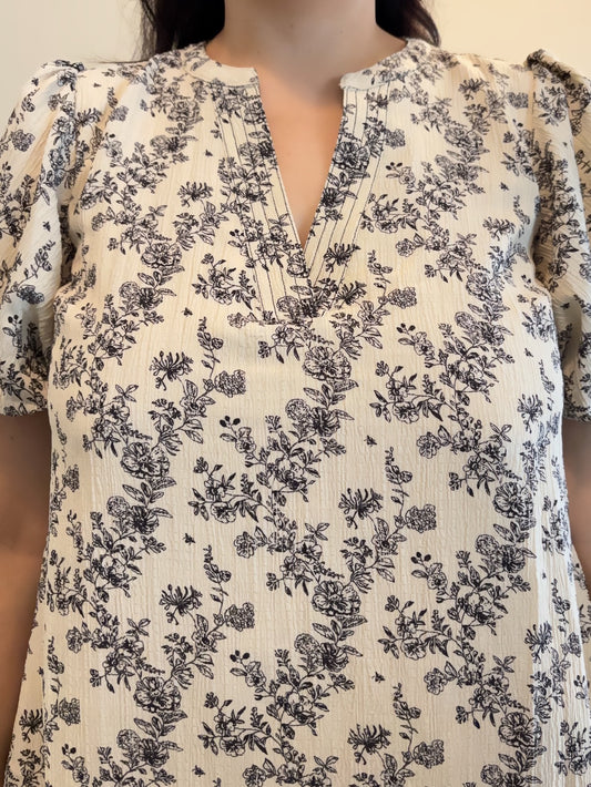 Bloom & Stroll Puff Sleeve Dress