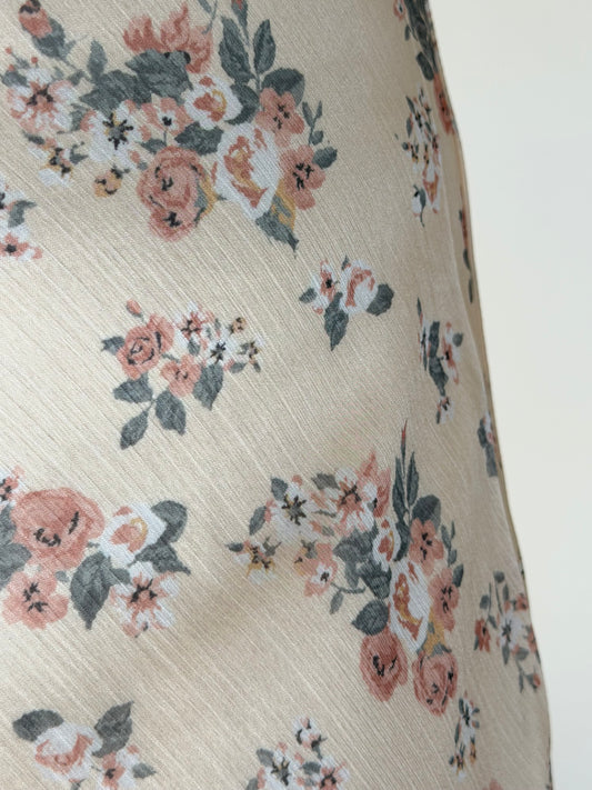 Blush Meadow Midi Skirt