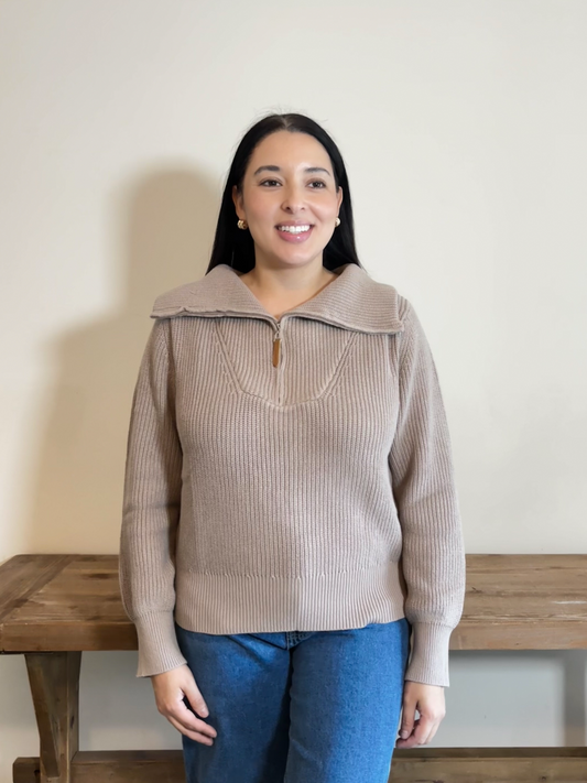 Mila Collared Knit Sweater