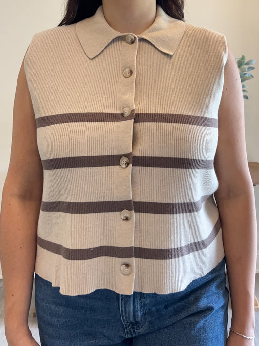 Button-Down Sweater Vest
