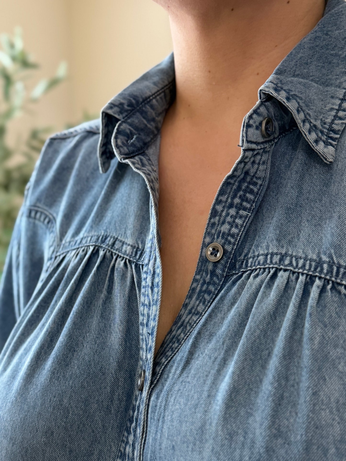 Denim Shirt Dress