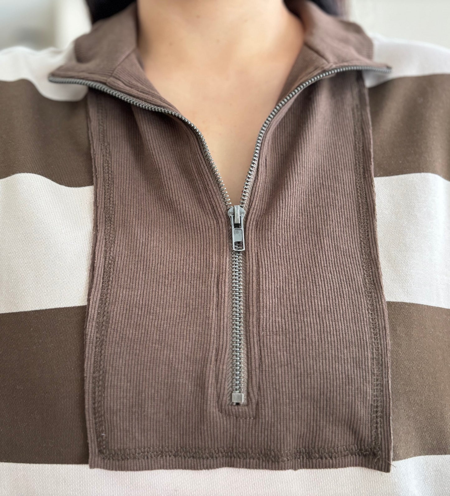 The Mocha Morning Half-Zip Set