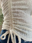 Everly Lace Ruched Top
