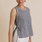 Gingham Tie-Side Tank