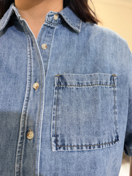 Denim Boxy Shirt