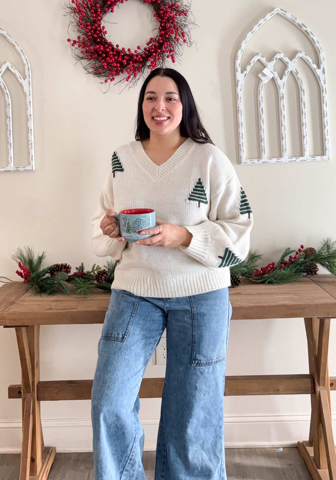 Christmas Tree Chunky Sweater