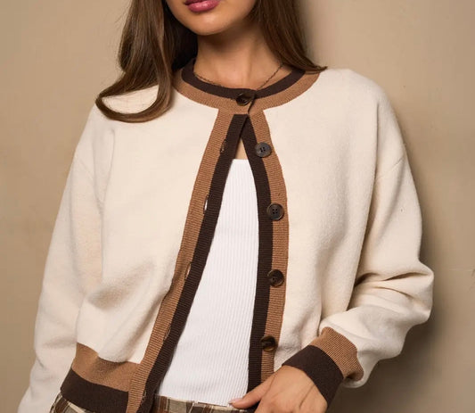 The Rowan Trim Cardigan
