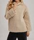 Cozy Ribbed Mock Neck Sweater