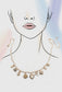 Golden Heart & Bow Charm Necklace